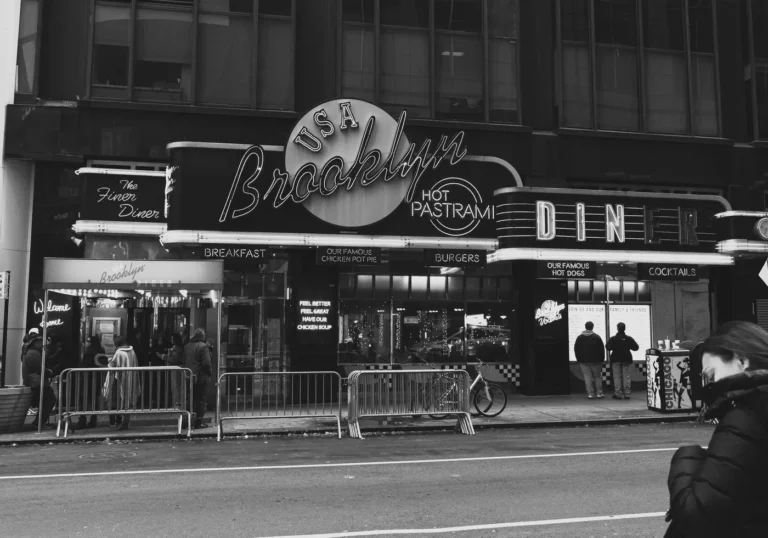 Best Restaurants in New York City With Menus, Prices, and What to Order - Collage of New York City restaurant dishes: pizza slice, bagel wit